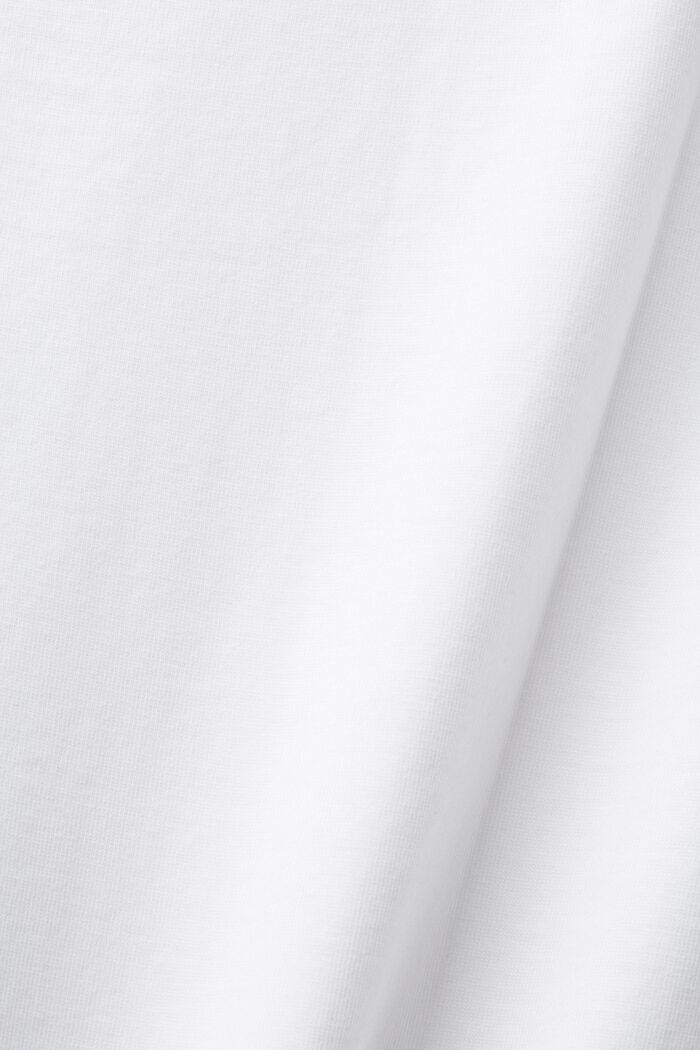 T-paita puuvillaa, WHITE, detail image number 5