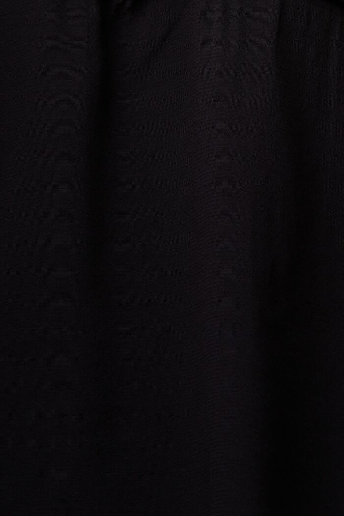 Puhvihihainen kreppipusero, BLACK, detail image number 5