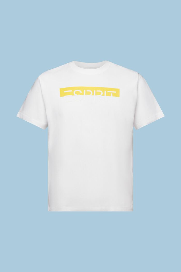 T-paita, jossa mattakiiltävä logoapplikaatio, WHITE, detail image number 4