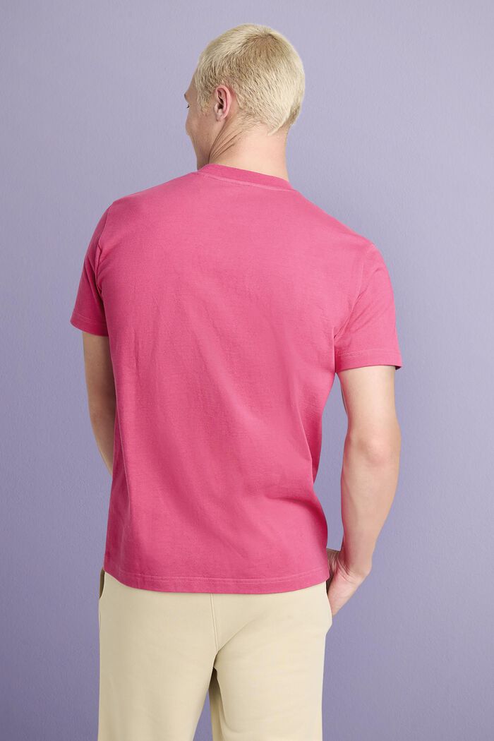 Logollinen unisex-t-paita puuvillajerseytä, PINK FUCHSIA, detail image number 2