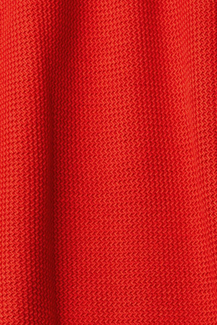 Raidallinen neulepusero, RED, detail image number 5