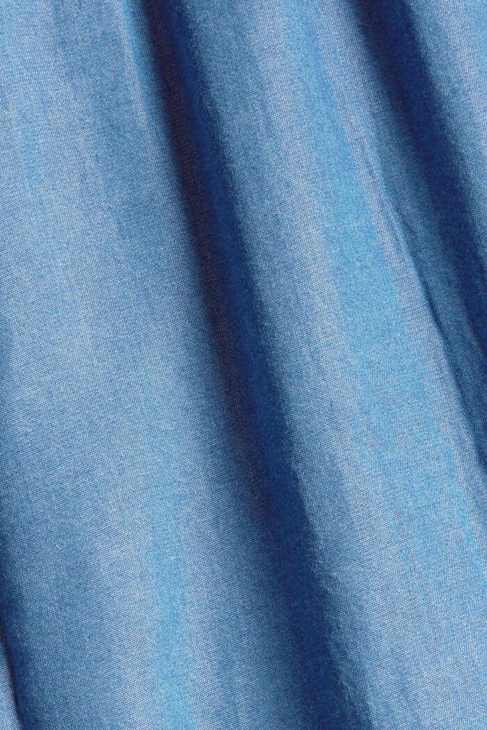 Napillinen mekko denimjäljitelmää, BLUE, detail image number 5