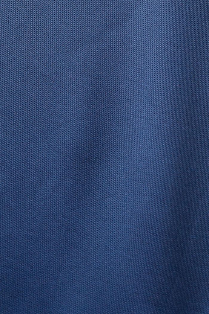 Edestä napitettava satiinipusero, GREY BLUE, detail image number 5