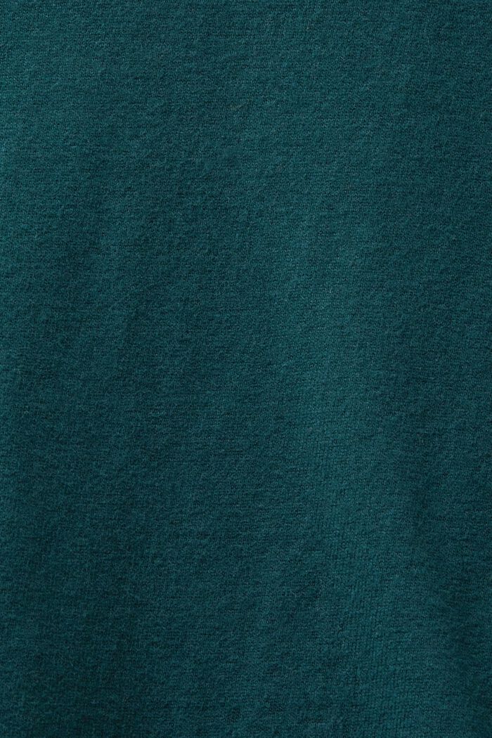 Pitkähihainen pusero pyöreällä pääntiellä, EMERALD GREEN, detail image number 5