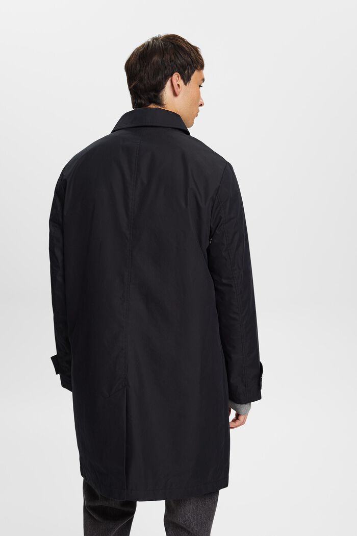 Kierrätettyä: kevyt, pitkä takki, BLACK, detail image number 3