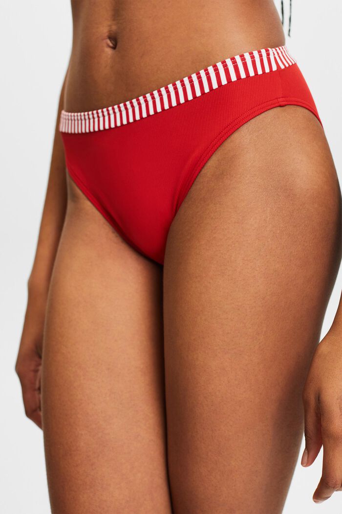 Keskikorkeat bikinihousut, DARK RED, detail image number 2