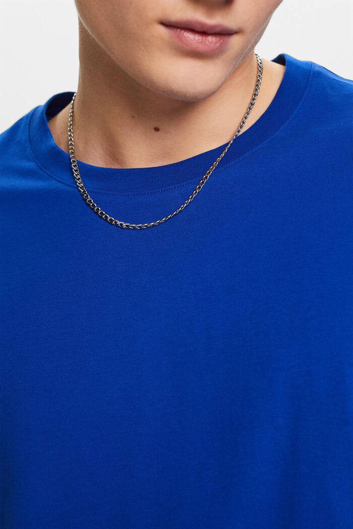 T-paita jerseytä, pyöreä pääntie, BRIGHT BLUE, detail image number 2