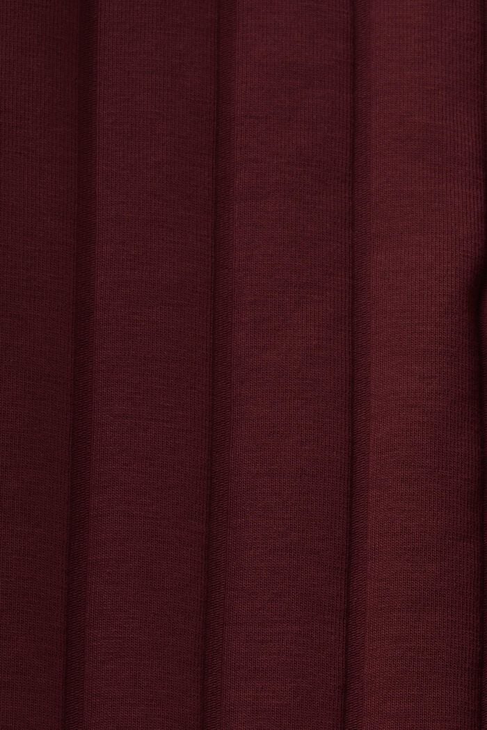 Flared-housut ribbijerseytä, BORDEAUX RED, detail image number 5