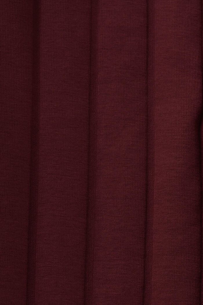 Flared-housut ribbijerseytä, BORDEAUX RED, detail image number 5