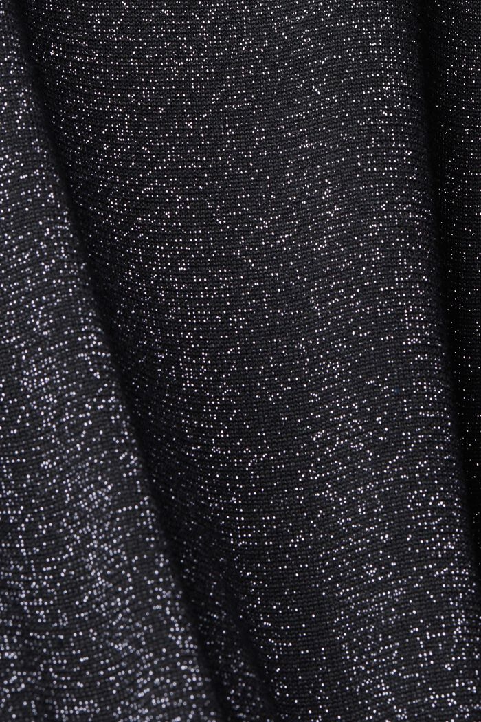 Kimalletehostettu, midipituinen CURVY-mekko, BLACK, detail image number 5