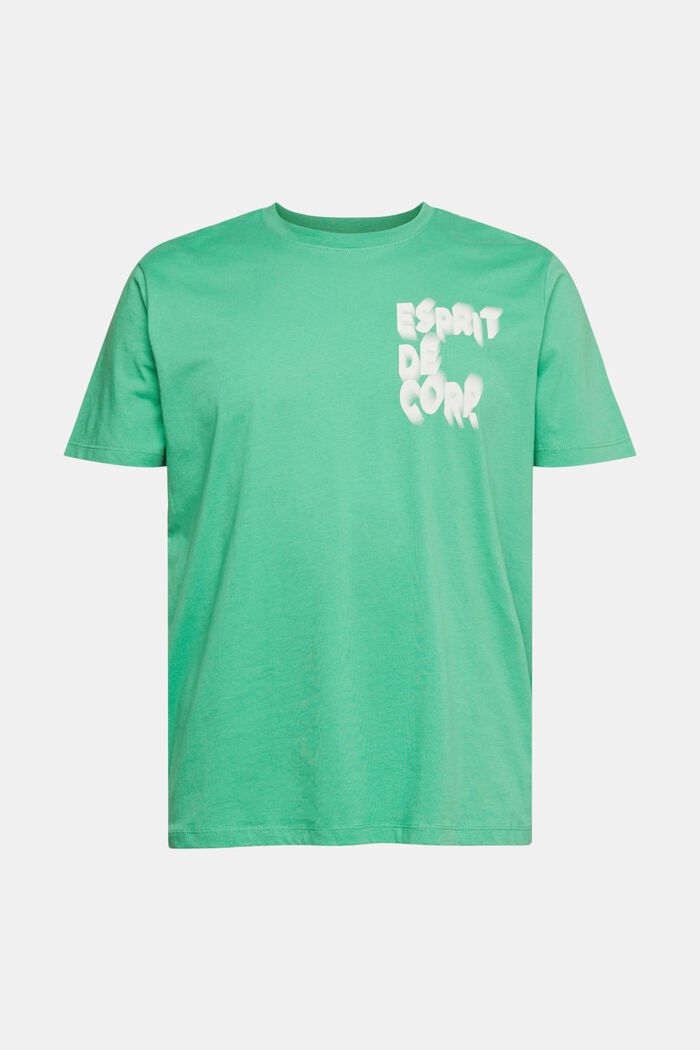 Jersey-t-paita printillä, GREEN, overview