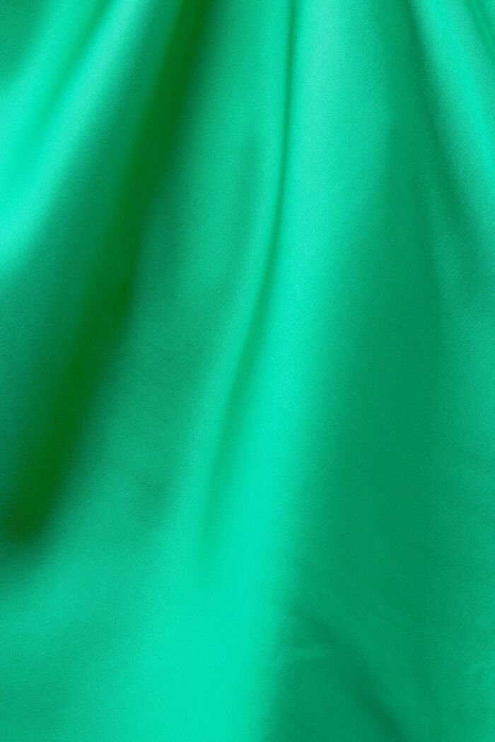 Minipituinen kietaisumekko satiinia, GREEN, detail image number 4