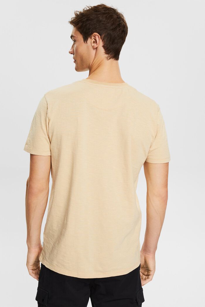 Raitakuvioitu T-paita jerseytä, SAND, detail image number 3