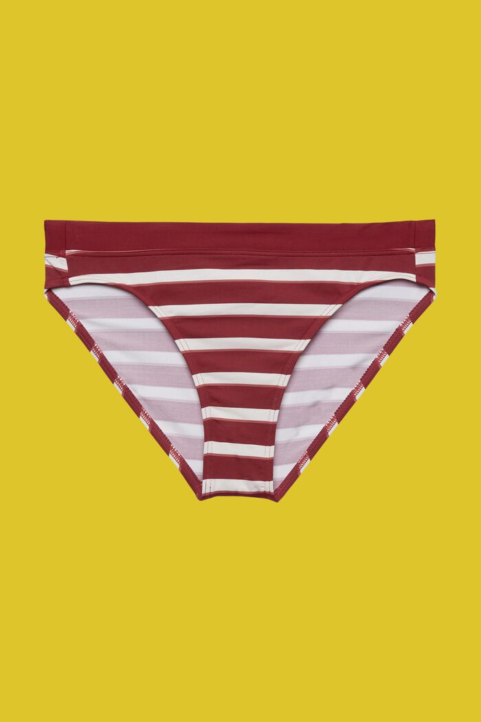 Raidalliset mini-bikinihousut, DARK RED, detail image number 4