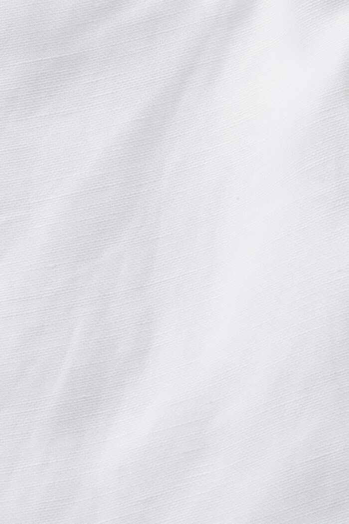 Joustovyötäröshortsit pellavasekoitetta, WHITE, detail image number 6