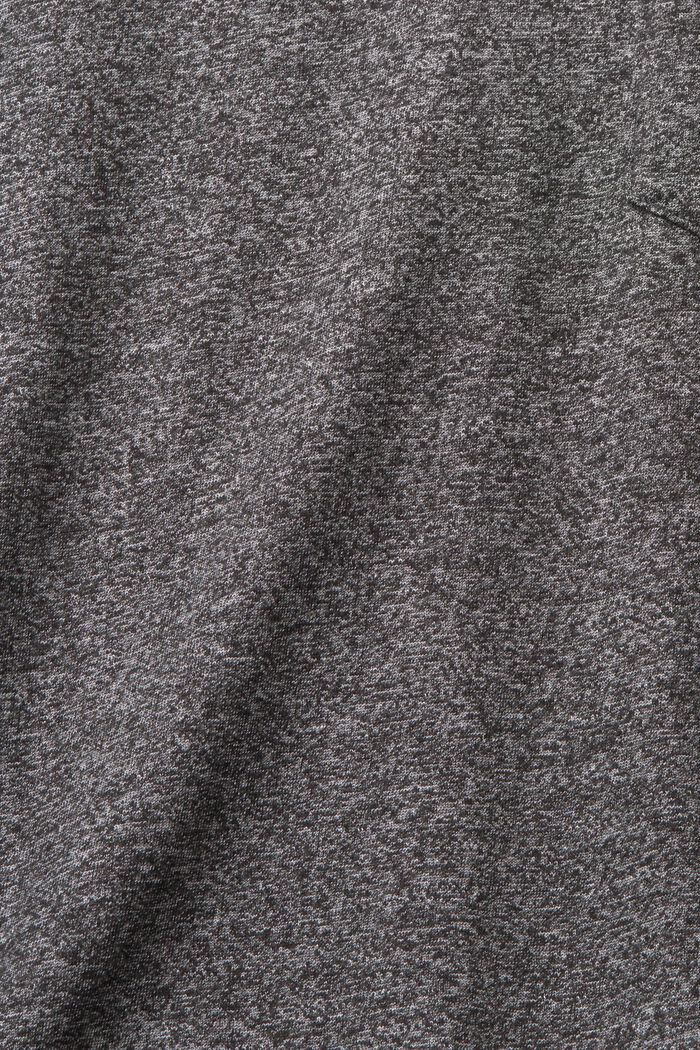 Kierrätettyä: meleerattu jersey-t-paita, ANTHRACITE, detail image number 4