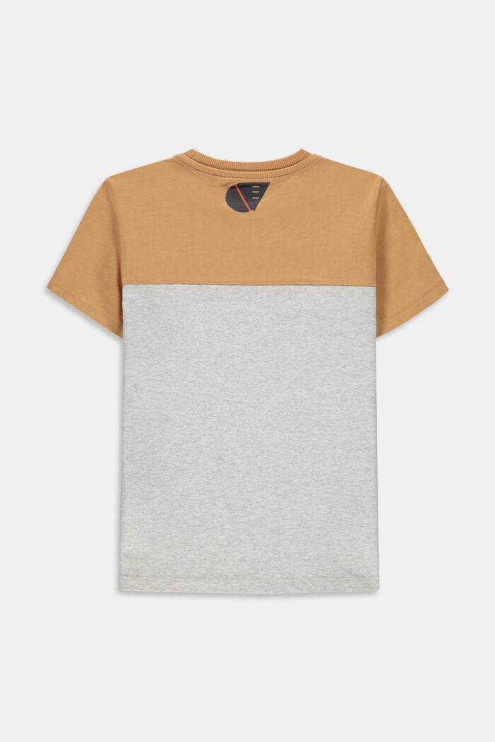 Palkkiraidallinen T-paita 100 % puuvillaa, SILVER, detail image number 1