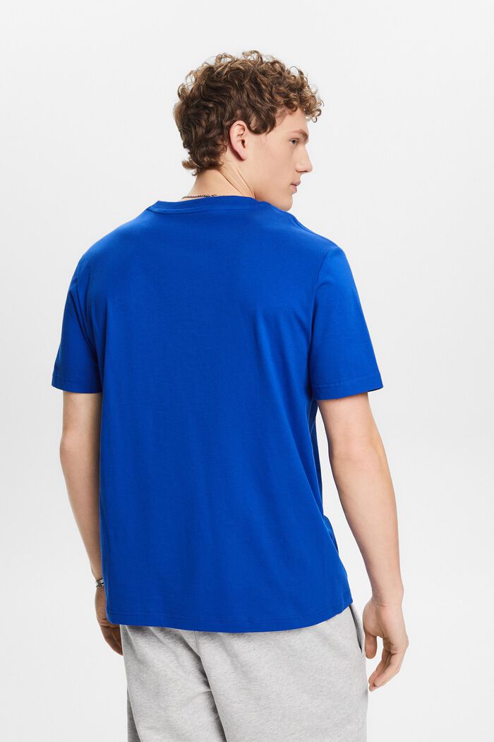 T-paita jerseytä, pyöreä pääntie, BRIGHT BLUE, detail image number 3
