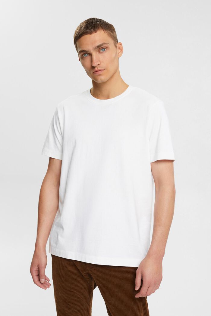 Yksivärinen T-paita, WHITE, detail image number 1