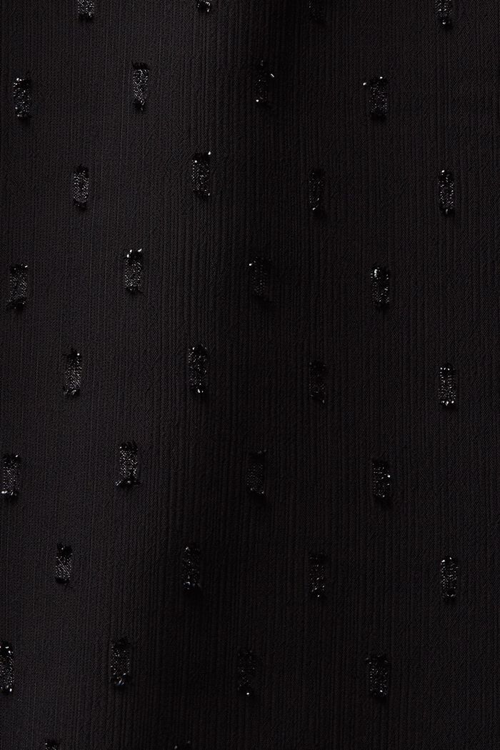 Kimaltava sifonkinen plumetis-minimekko, BLACK, detail image number 6