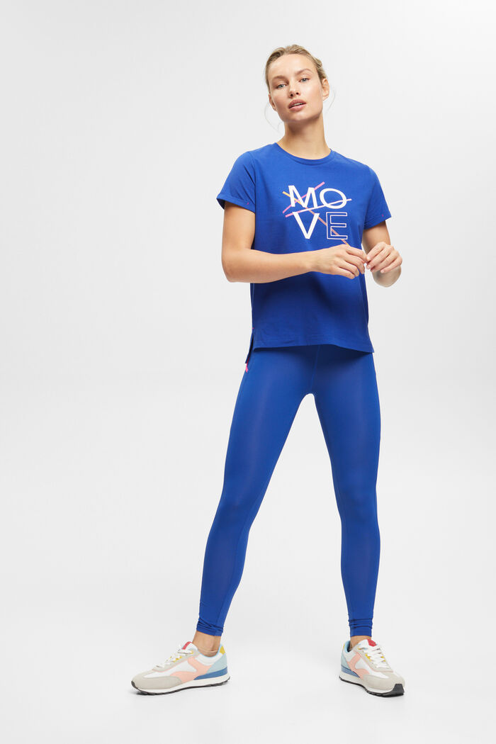 Sporttinen T-paita puuvillaa, BRIGHT BLUE, detail image number 5