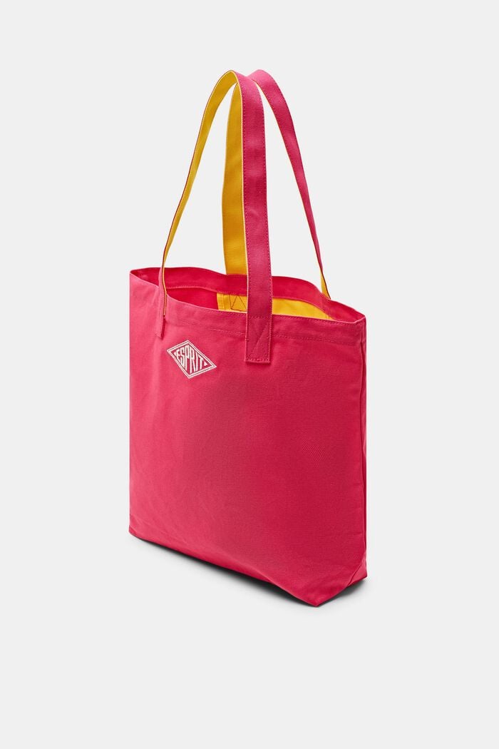 Logollinen tote bag puuvillaa, PINK FUCHSIA, detail image number 3