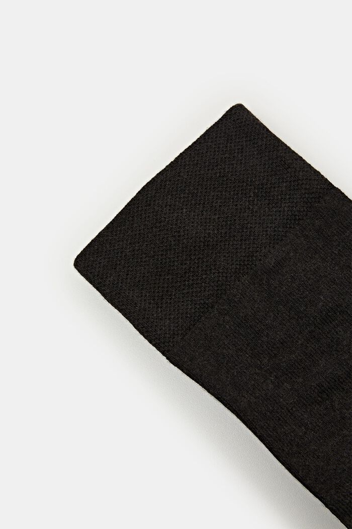Sisältää villaa: Sukkahousut, joissa meleerattu pinta, BLACK, detail image number 2