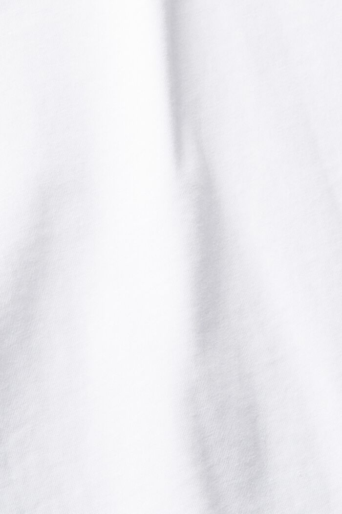 T-paita, jonka rinnan kohdalla painatus, WHITE, detail image number 5