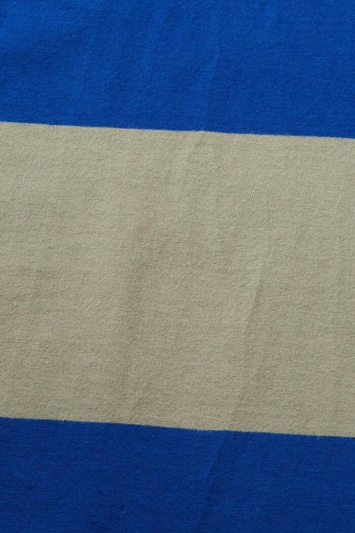 Raidallinen t-paita logolla, BRIGHT BLUE, detail image number 4