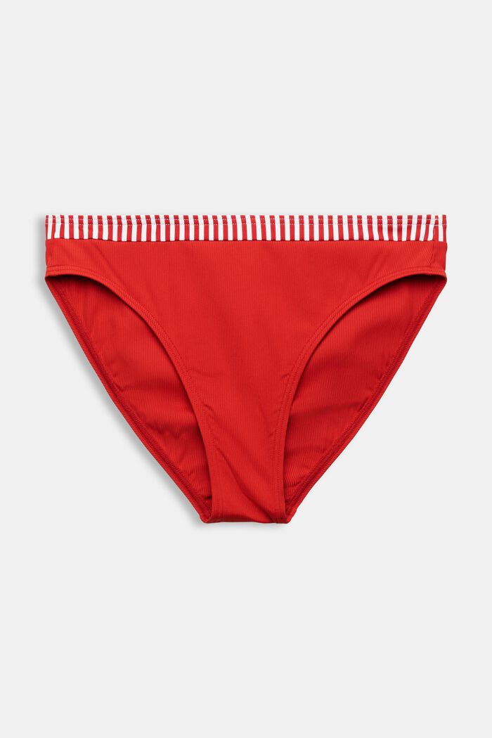 Keskikorkeat bikinihousut, DARK RED, detail image number 4