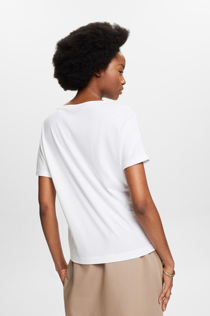 T-paita, jossa graafinen painatus, WHITE, detail image number 2