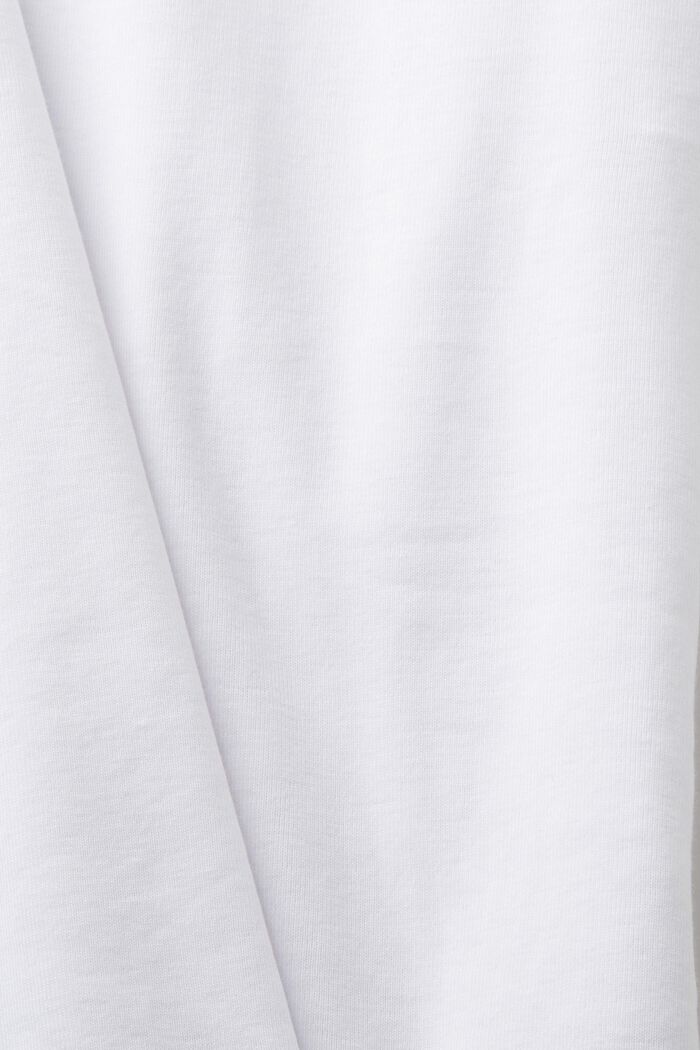 T-paita puuvillaa, WHITE, detail image number 5