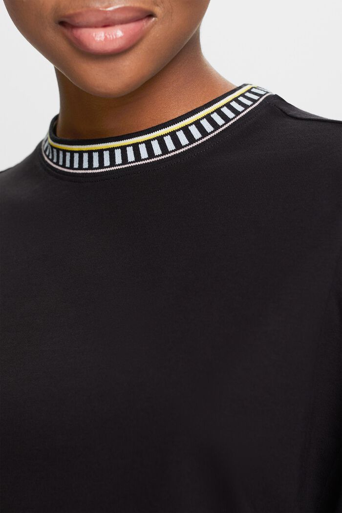 T-paita, jossa pyöreä pääntie, BLACK, detail image number 3