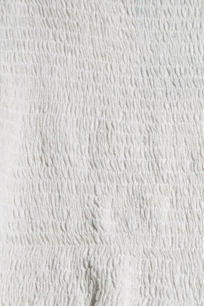 Smokkirypytetty paita LENZING™ ECOVERO™ -materiaalia, OFF WHITE, detail image number 4