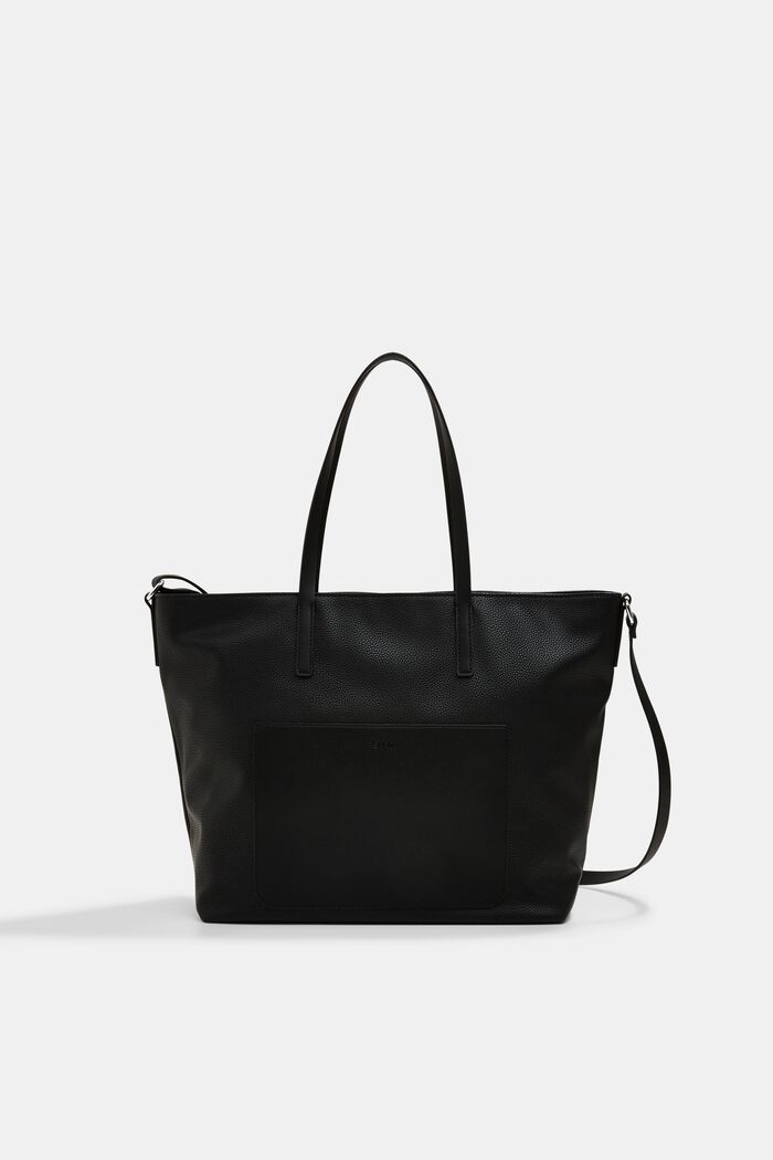 Shopper-laukku tekonahkaa, BLACK, detail image number 0