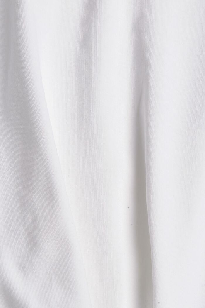 Pitkähihainen pystykauluspaita, WHITE, detail image number 4