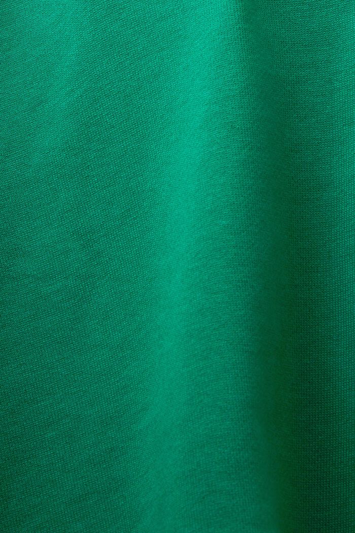 Brodeerattu logollinen T-paita puuvillaa, DARK GREEN, detail image number 5