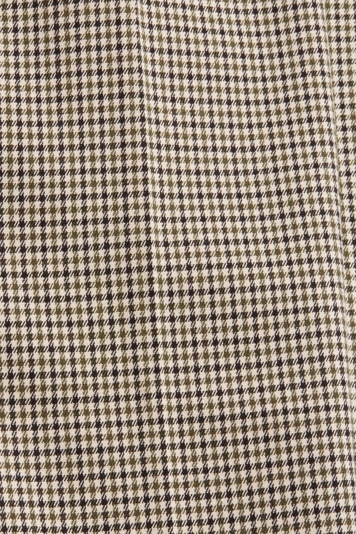 Lyhyet kukonaskelkuvioiset pull-on-housut, DARK KHAKI, detail image number 4