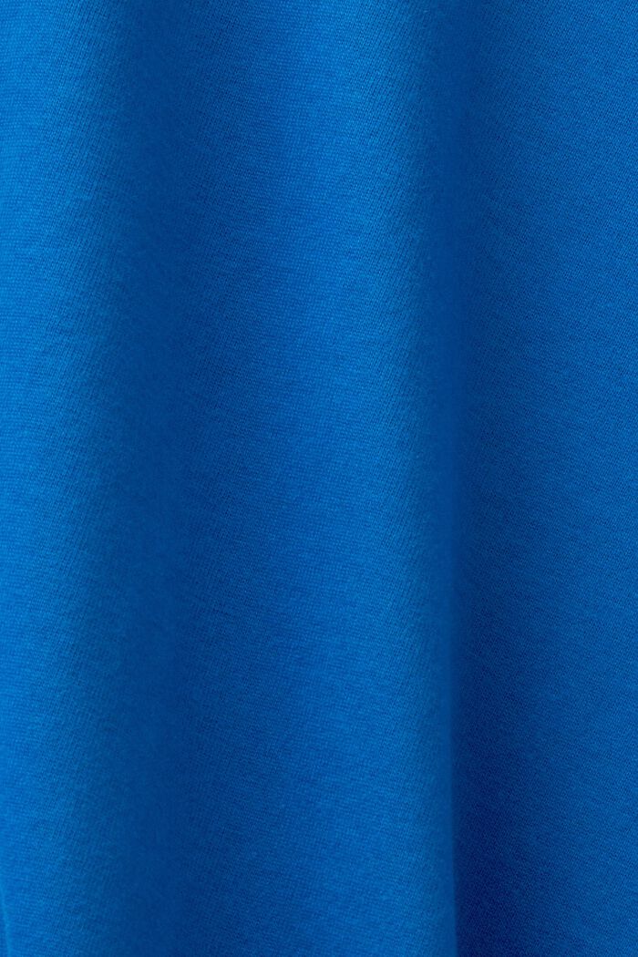 Pitkähihainen poolopaita puuvillaa, BRIGHT BLUE, detail image number 5
