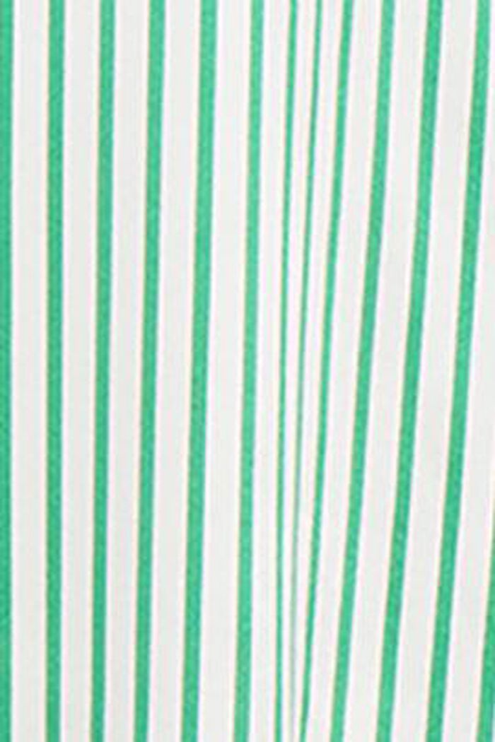 Raidallinen charmeuse-silkkipaita, GREEN, detail image number 6