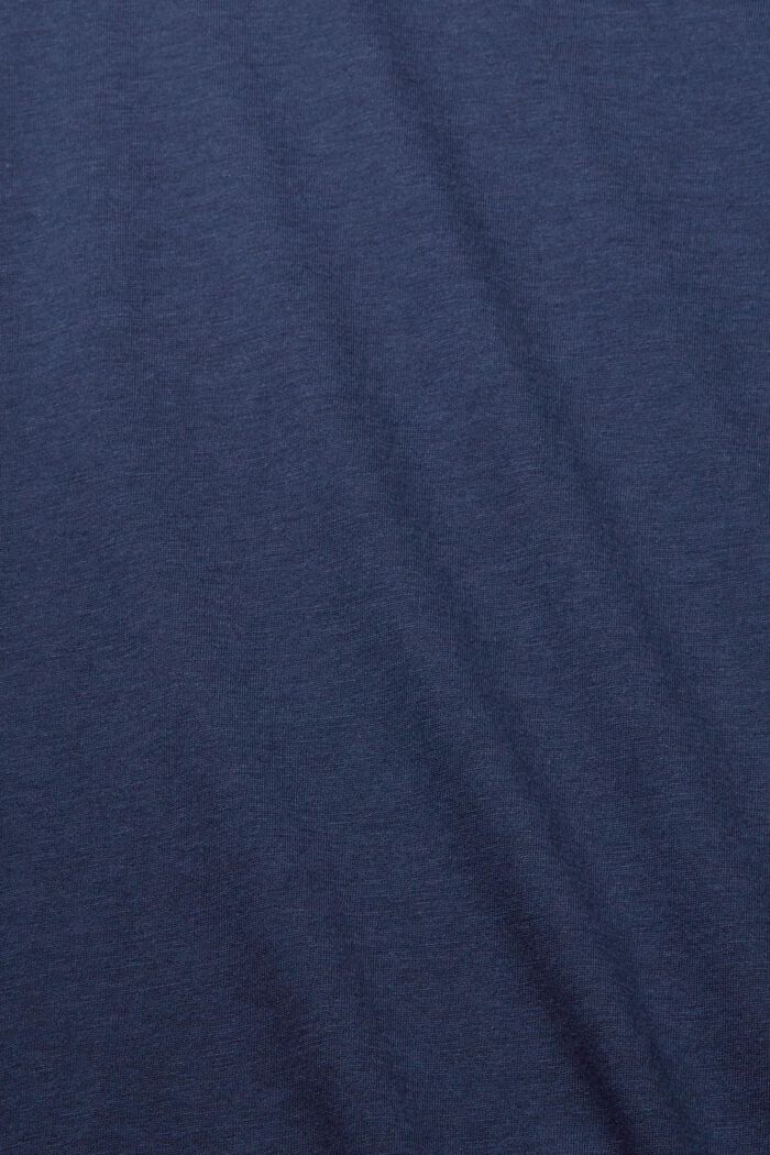 Pitkähihainen paita, jossa mao-kaulus, TENCEL™, NAVY, detail image number 4