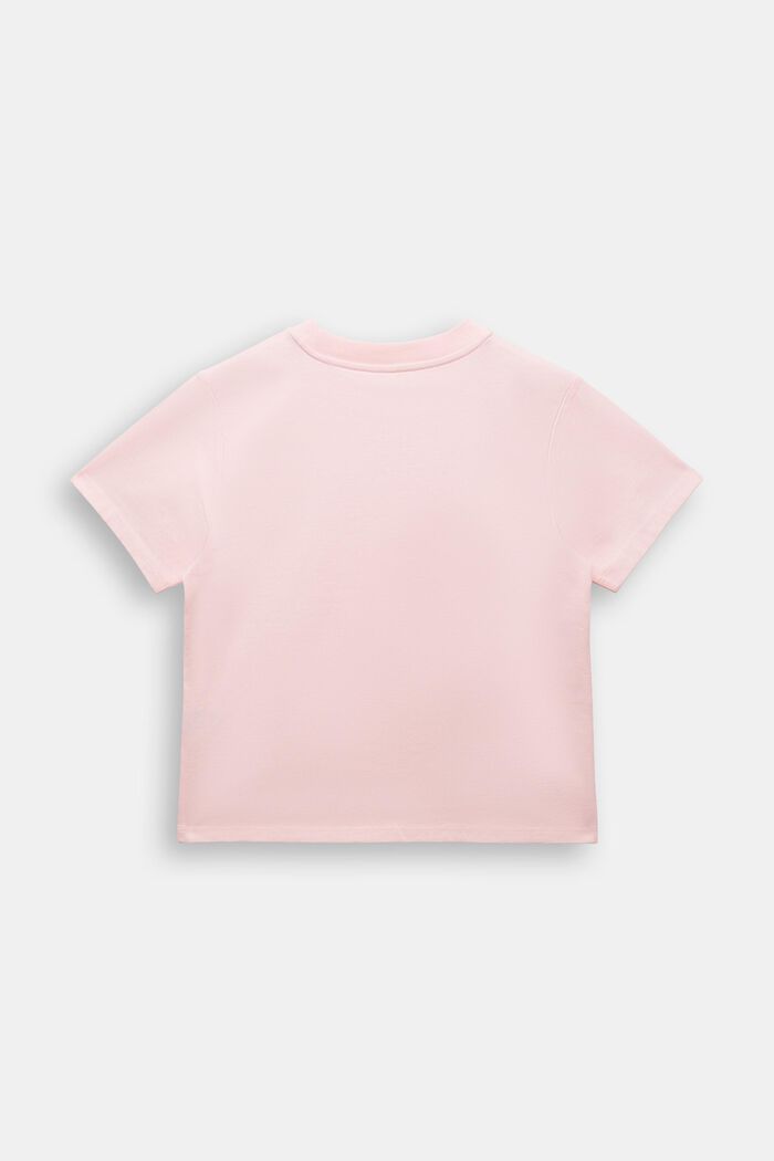 Graafinen t-paita puuvillajerseytä, PASTEL PINK, detail image number 3