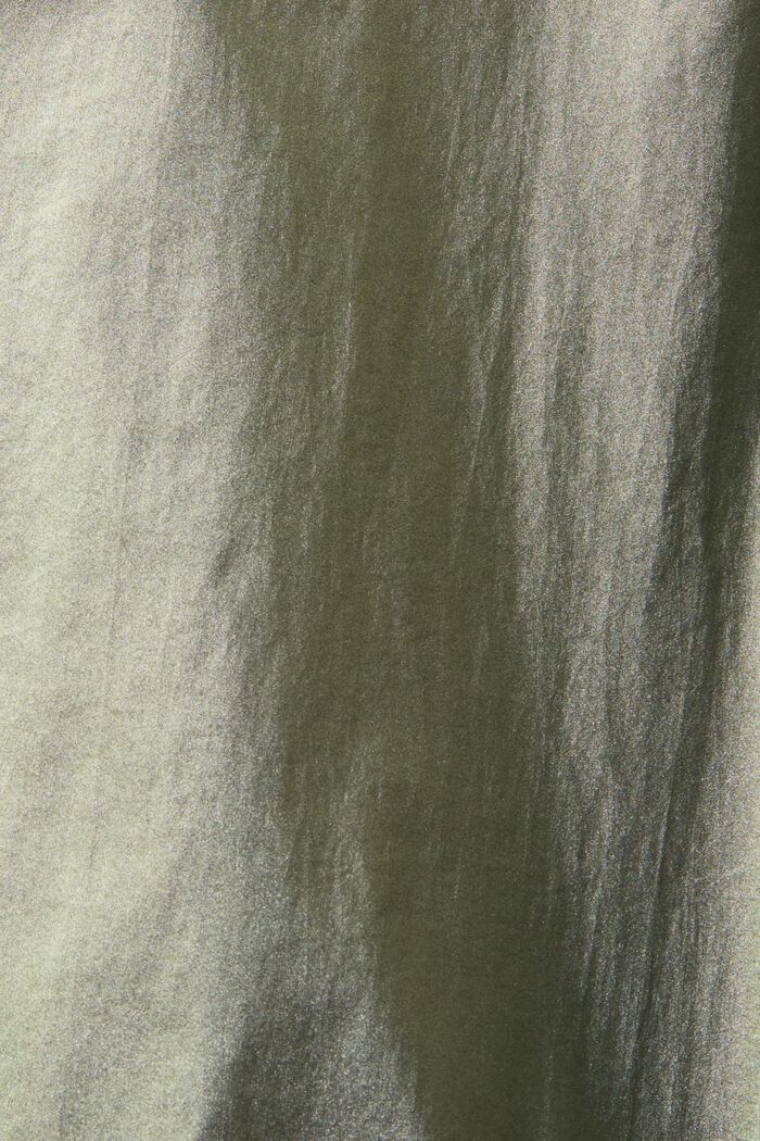 Metallinhohtoisesti pintakäsitelty tuulitakki, DARK TEAL GREEN, detail image number 6