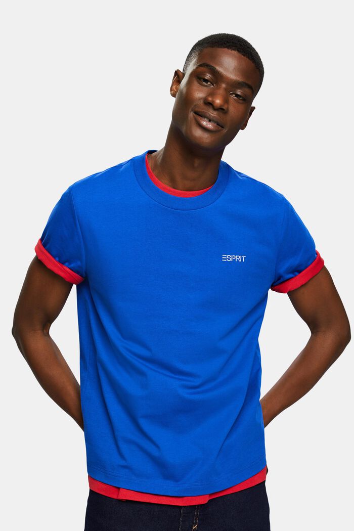 Logollinen unisex-t-paita, BRIGHT BLUE, detail image number 4