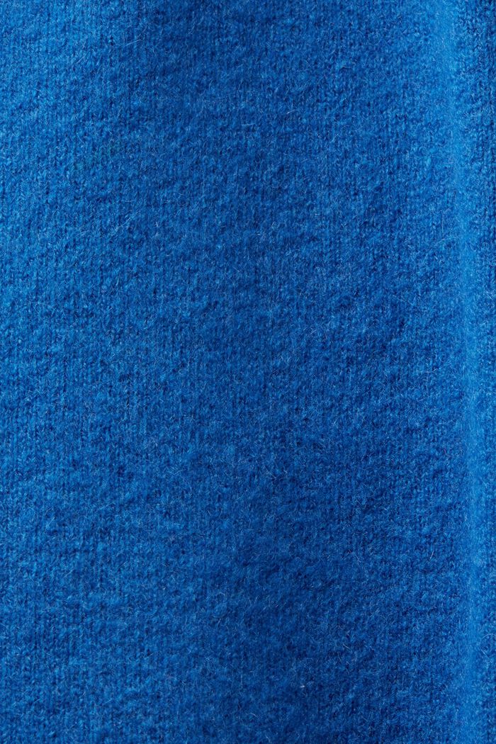 Collegepaita villasekoitetta, V-pääntie, BRIGHT BLUE, detail image number 5