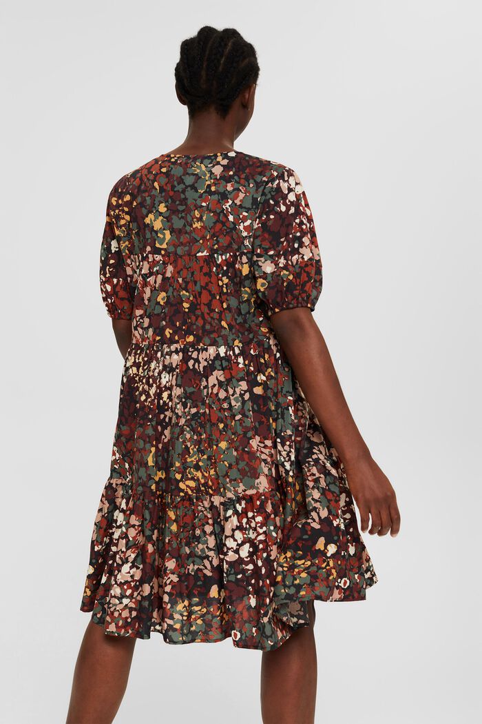 Painokuvioitu mekko puuvillasekoitetta, BLACK, detail image number 2