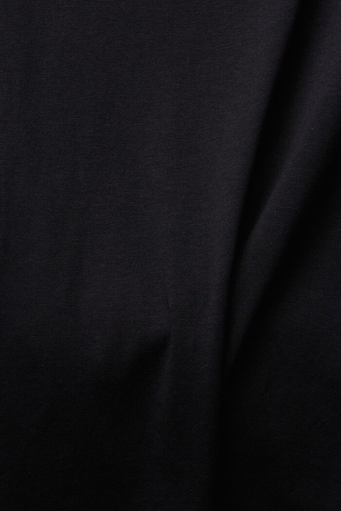 2 kpl: perus-t-paita luomupuuvillasekoitetta, BLACK, detail image number 5