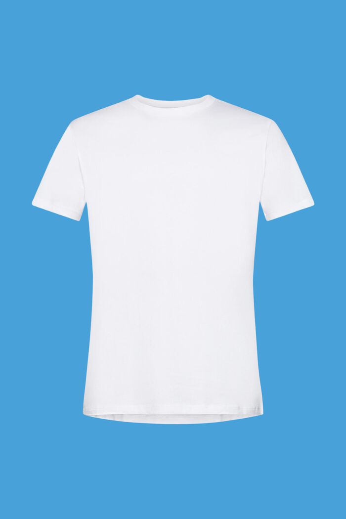T-paita jerseytä, pyöreä pääntie, WHITE, detail image number 6