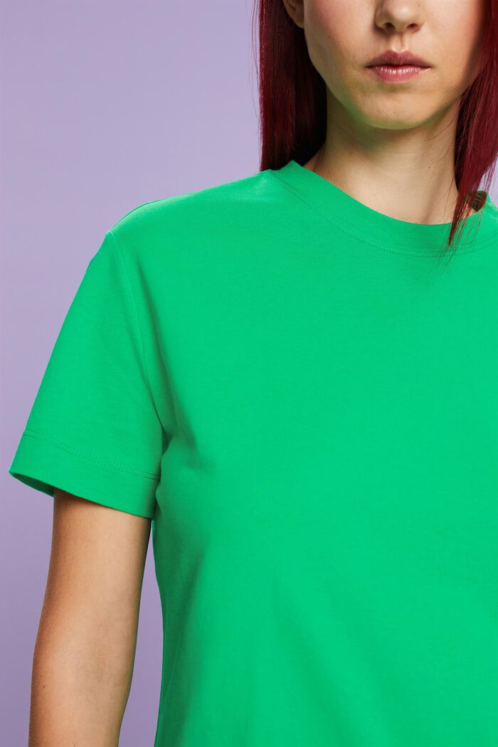 Lyhythihainen T-paita, jossa pyöreä pääntie, GREEN, detail image number 1