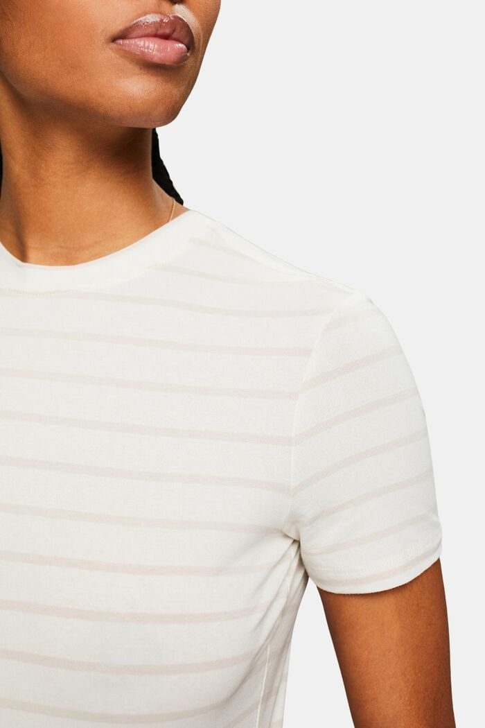 Pyöreäpäänteinen raidallinen paita, OFF WHITE, detail image number 3